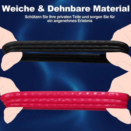 Adult products for men, silicone delay ring, 6-piece set, penis ring, lock ring, penis bondage ring, fun ring
