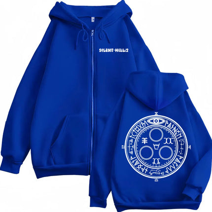 Limited Silent Hill 2 Game Print Zipper Hoodies High Quality Fashion Zip Up Pullovers Men Women Casual Long Sleeve Sweatshirts