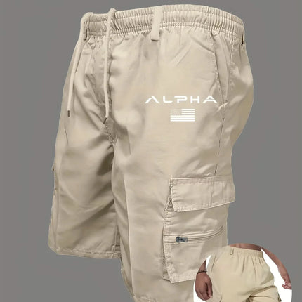 American Flag Printed Cargo Shorts Independence Day Eagle Shorts Summer Cargo Work Camping Multi-pocket Short Pants Streetwear