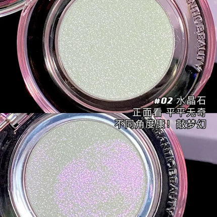 RMT High Gloss Chameleon Highlight Matte Purple Fine Powder Cream Blusher Shiny Face Brightening Integrated Plate ROMATIC Makeup
