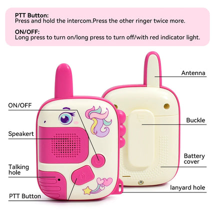 Children's Walkie Talkie Handheld Small Pager Parent-Child Wireless Outdoor Remote Intelligent Communication Puzzle Toy Gift