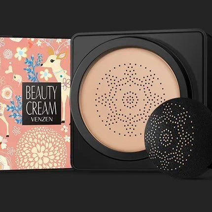 Waterproof BB Cream Mushroom Head Air Cushion CC Cream Moisturizing Matte Full Coverage Acne Scars Brighten Skin Tone Cosmetics