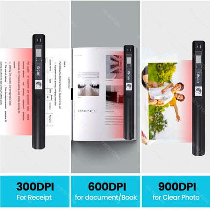 iScan01 Portable A4 Document Reader Scanner 900DPI For Contract Books Office Business Handheld Mobile Scanners JPG PDF Format