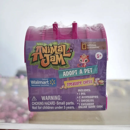 Animal Jam Adopt A Pet Treasure Chest Series Blind Box Collectible Desktop Ornaments Cute Animal Models Mystery Toys Kids Gifts