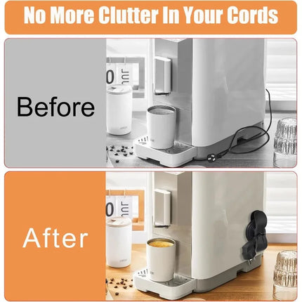 Cord Winder Organizer for Kitchen Appliance Cord Wrapper Cable Management Clip Holder for Air Fryer Coffee Machine Fixer