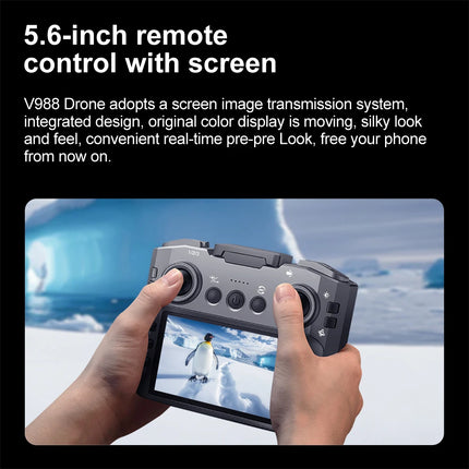 New For Genuine V988 Camera Drone 8K Professional Dron 8K With Screen Under 249g Remote Control  Brushless RC Quadcopter Toys