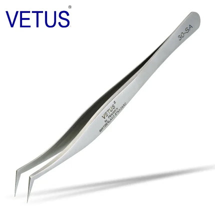 VETUS Original 32-SA Tweezers Hyperfine High Precision Non-magnetic Anti-acid Pincers Eyelash Grafting Manicure ESD Forceps