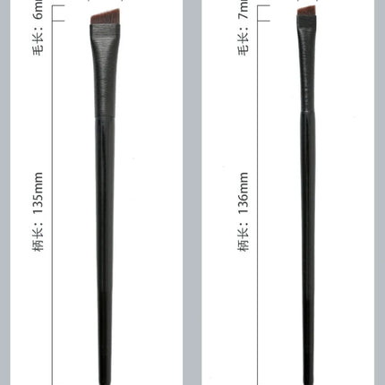 New 2 pieces/set eyebrow contour brush eyebrow eyeliner brush portable small angle eyebrow brush female makeup tool