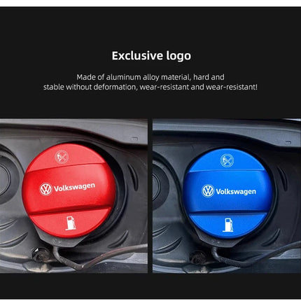 Car Fuel Cap Aluminum Alloy Oil Box Lid Petrol Tank Cover For Volkswagen GTI Polo Golf 5 MK6 MK7 Tiguan Arteon Jetta Passat CC