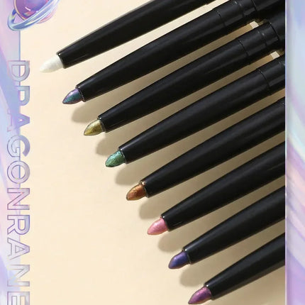 Glitter Aurora Eyeliner Pen Multi Chrome Eye Liner Lasting Shiny Metallic Eyeshadow Lying Silkworm Green Purple Makeup Pigment