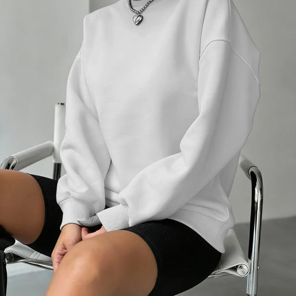 Solid Fashion Streetwear Women 12 Color Sports Sweatshirts Autumn Casual Pullovers Thicken Y2K Hoodie Hip Hop Street Sportswear