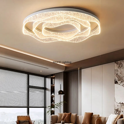 Nordic Minimalist LED Ceiling Light Modern Home Decor Fixture for Living Room Bedroom Salon Practical Interior Lighting Lamparas