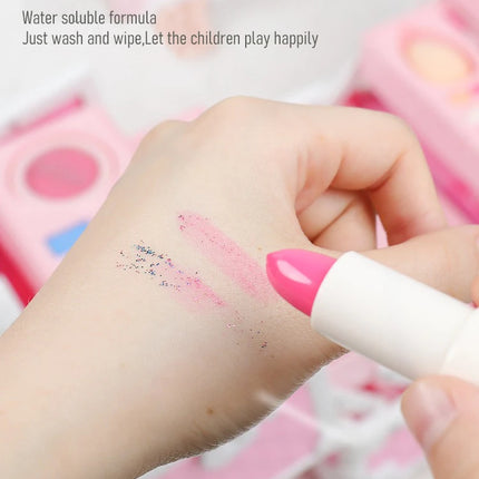 Kids Makeup Kit for Little Girls 49 Pcs Washable Makeup Kit Kids Real Girls Makeup Kit with Cosmetic Case ，Birthday Gifts