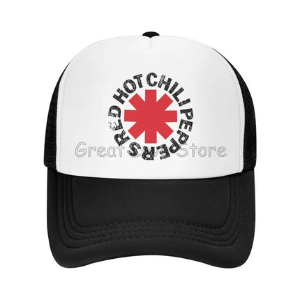 Red Hot Chili Print Baseball Cap Peppers Cool Funny Breathable Mesh Cap Outdoor Summer Sun Hats Unisex Adjustable Snapback Hat