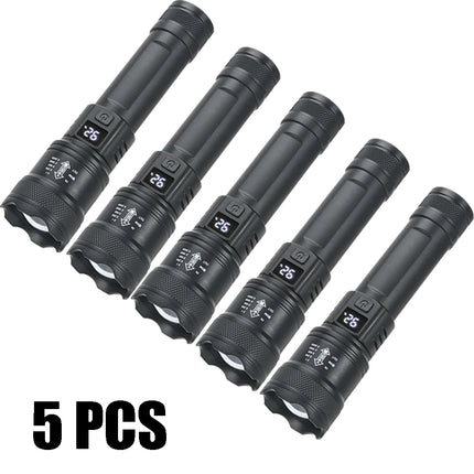 Ultra Bright P50 LED Flashlight Tactical EDC Zoomable Handheld Torch Emergency Spotlight  14500 18650 Battery