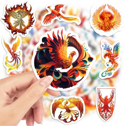 Phoenix Logo Icon Stickers DIY Kids Toy Gift Waterproof Decal for Laptop Scrapbook Luggage Bottles Diary Decorative