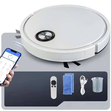 Robot Vacuum and Mop Combo, 2 in 1 Robotic Vacuum Cleaner with ，App/Remote, Strong Suction, Slim, Ideal for Hard Floor, Pet Hair