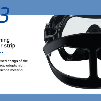 DEDEPU OEM Logo Anti-Fog Snorkel Mask – Silicone & Tempered Glass Diving Goggles for Freediving, Swimming and Scuba Diving