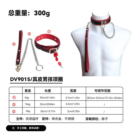 YOCY BDSM restraint set adult leather restraint sets,handcuffs,ankle cuffs, collars, neck covers, sex toys, role-playing props