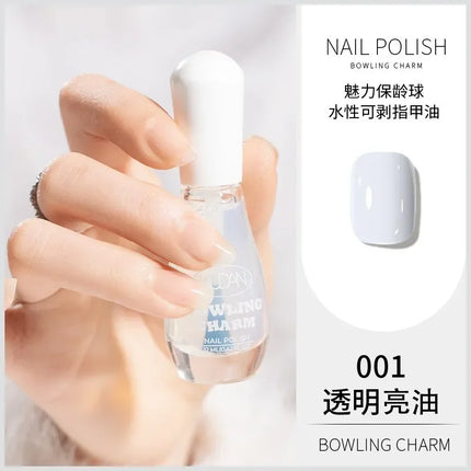 2025 Summer Solid Colored Nail Polish Tangerine Glitter Nails Art Water-Based Peel Off Nail Polish No Need Lamp Manicure Varnish