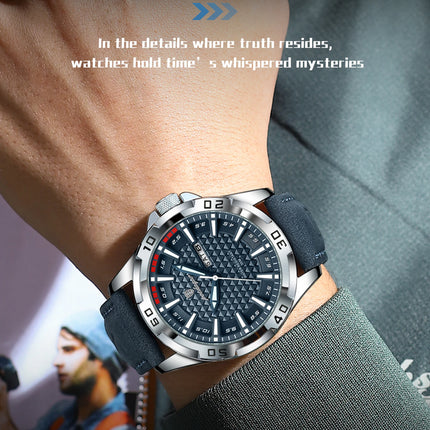 POEDAGAR Original Men's Wristwatch Top Luxury Waterproof Luminous Date Week Watch For Men Quartz Sport Leather Men's Watches Reloj
