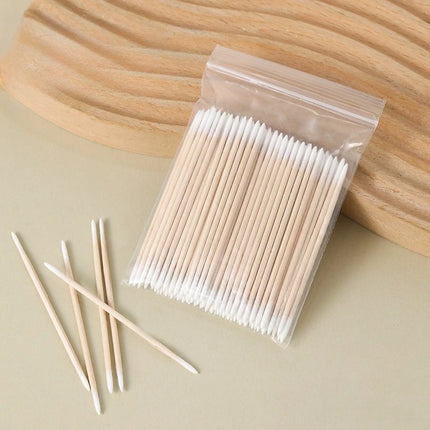 Cleaning Stick Nail Sprout Wooden Cotton Head Manicure Details Correction Nail Polish Makeup Remover Art Tool