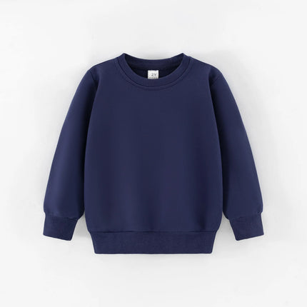 Autumn Spring Sweatshirt Kids Solid Color Hoodies Children Long Sleeve Sweatshirt Baby Boys Clothes Girls Tops