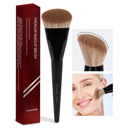 MAANGE Contoured Foundation Brush Foundation Makeup Brushes Face Brush For Liquid Or Cream Foundations Makeup Tool for Beauty