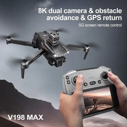 Lenovo V198 MAX GPS Drone 8K Profesional 4K HD Camera  Brushless Laser Obstacle Avoidance Foldable Quadcopter Aerial Optical