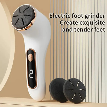  Rechargeable Electric Foot Polishing Machine, with Interchangeable Heads, Portable and Easy to Use,