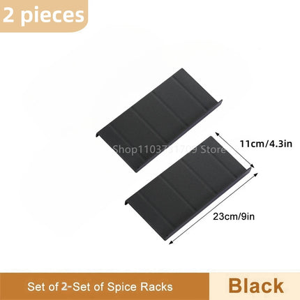 Spice Drawer Organizer Adjustable Spice Rack for Spice Jars 4 Layers Kitchen Spice Drawer Shelf Cabinet Pantry Kitchen Organizer
