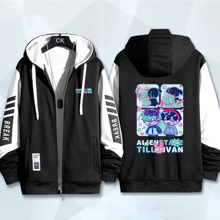 Anime Alien Stage Series Hoodies Print Coat Men's Clothing New in Hoodies & Sweatshirts Zip Up Hoodies Clothes for Man Women