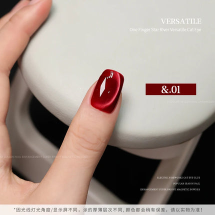 36-color/set Star River Cat Eye Gel Nail Polish 15ml Magnetic Gel Glass Beads Semi Permanent Soak Off UV Nail Gel For Nail Salon