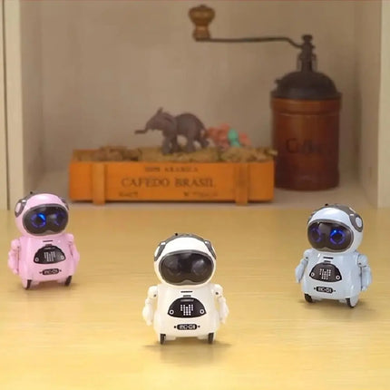 Voice Recognition Pocket Robot Singing Dancing Telling Story Talking Interactive Robot Communication LED Lights Mini Robot