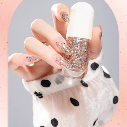 Water-based Nail Polish Tearable Baking Free Solid Color Nail Polish Gel Professional Semi-Permanent Varnish Nail Salon Polish