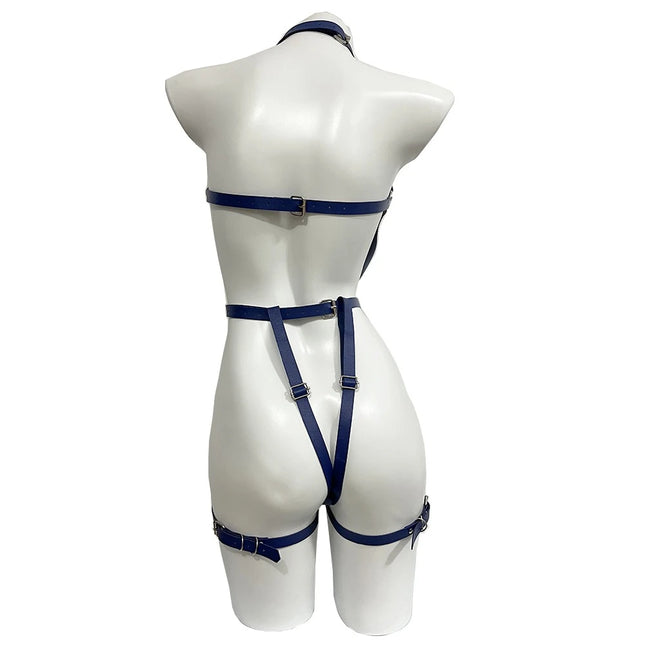 Women Sexy PU Leather Full Body Harness Belt Corset Belt Bondage Bdsm Woman Wear Gothic Fetish Clothing Exotic Accessories