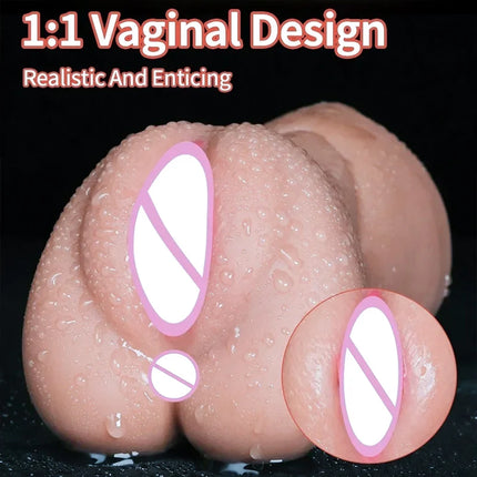 3 IN 1 Male Masturbation Adult Sex Pocket Pussy Sex Toys for Men with Realistic Vagina 18 Masturbator Cup Sex Doll Tooys for Men