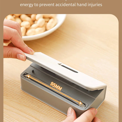 Mini Heat Sealer Plastic Bag Heat Sealing Machine Rechargable Plastic Storage Package Sealer Handheld Clip Bag Food Heat Sealer