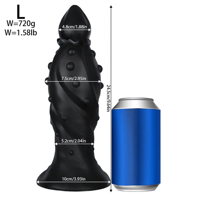 Huge Fantasy Anal Plug Black Big Monster Anal Butt Plug Adult Sex Toys Anal Dildo Dilator Training Expansion for Gay Men Women