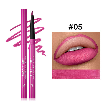 8 Colors Matte Lip Liner Waterproof Long-Lasting Lip Pencil Smudge-Proof Outline Lipstick for Defined Lips, Lip Contour Makeup