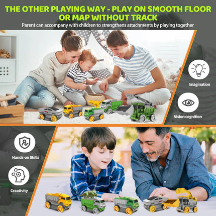 Electric Dinosaur Track Car for Boys - Magic Climbing Railway Flexible Toy Train Educational Quality Kids Playset