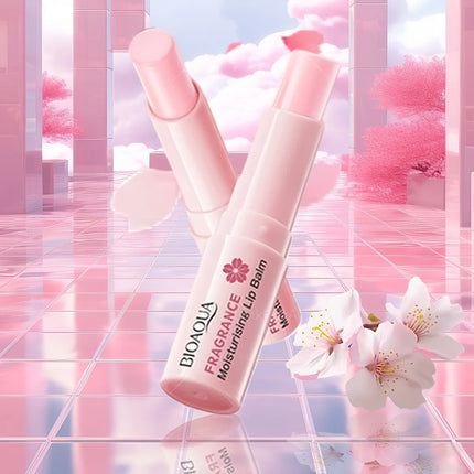 BIOAQUA Sakura Lipstick Moisturizing Lip Balm Nourishing Lip Plumper Anti Cracking Plump Lips Hydrating Lips Skin Care Cosmetics