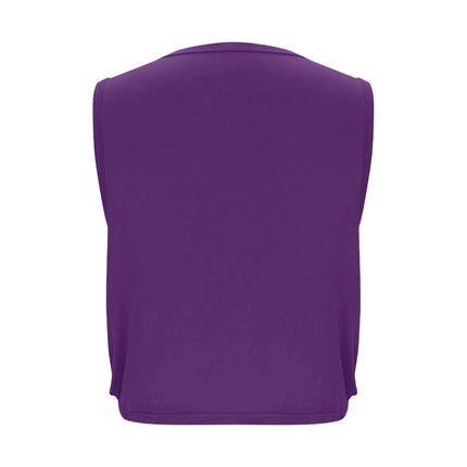 Women Sleeveless Yoga Tops Breathable Blouse Cover Up Gym Workout Cool T-Shirt Running Short Tank Crop Top Athletic Vest