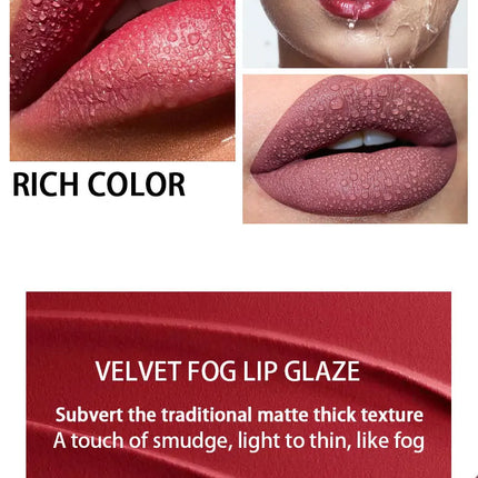 Matte Lip Gloss Set 6 Color Lipstick Smooth And Lasting Display Lip Gloss Waterproof Moisturizing Lipstick Holiday Gift Box Set