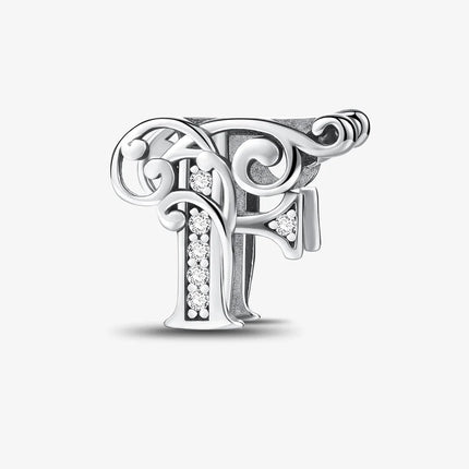 925 Sterling Silver English Letter Charms Beads Fit Original Pan DIY Bracelets Making Gift Of High Quality Fine Jewelry