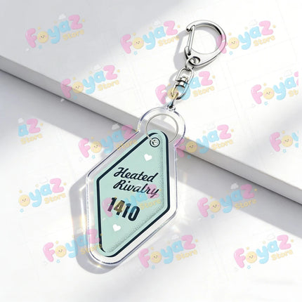 Heated Rivalry Stamp Shane Hollander Ilya Rozanov / 1221 / 1410 / I'm Coming To The Cottage / We Didn't Even Kiss Keychain