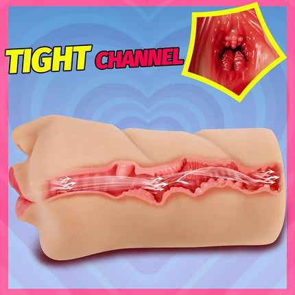 Oral Sex Toys Big Mouth Deep Throat to Pussy Toy Blowjob Sextoy Male Masterbator Pocket Pusssy Men's Masturbator Man Fake Vagina