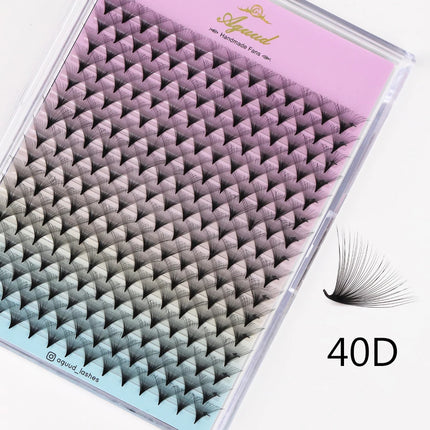 AGUUD 320 Fans Premade Volume Fans Eyelashes Extension 3D-40D Thin Pointy Base Russian Volume Fans Lashes Extension Makeup
