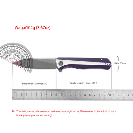 Petrified Fish PF818 Forwar Folding Knife Pocketknives D2 Steel Ball Bearing G10 Handle Foldable Camping Hunting EDC Pocket Tool