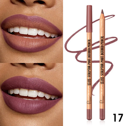 This matte, waterproof lip liner is long-lasting and non-fading, easy to apply, and perfect for beginners.